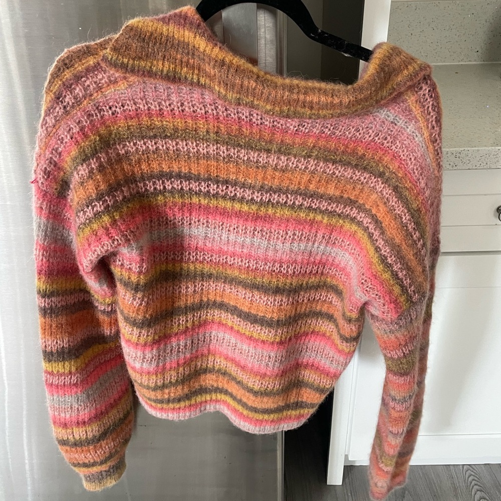 Something Navy Multicolor Striped Sweater - image 2